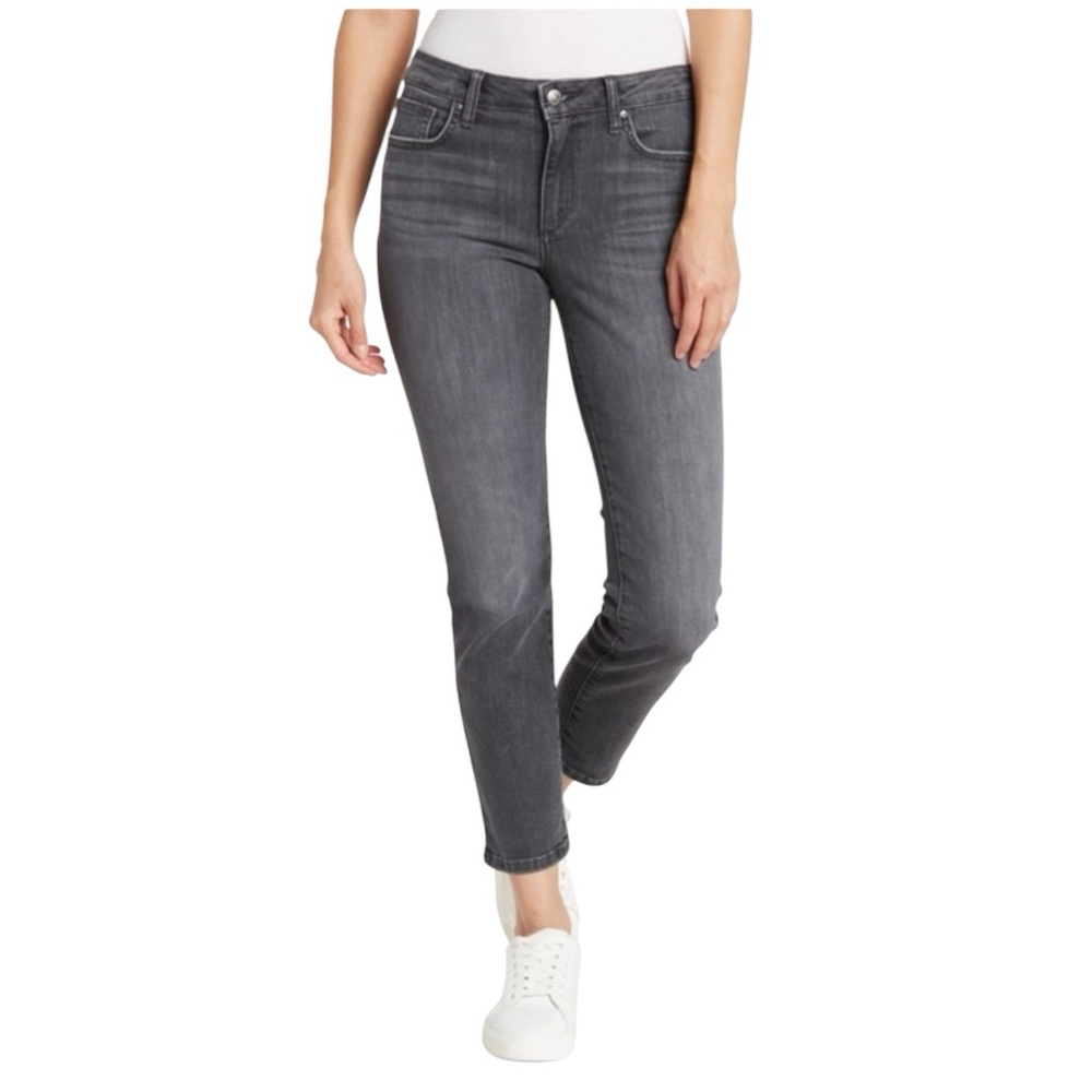 JOE’S JEANS Lara Straight High Rise Ankle Button Fly Jeans 28 Erica/Gray EUC!